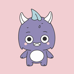 Vector illustration of a cute Monster for children