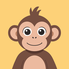 Vector illustration of an endearing Monkey for kids' bedtime stories