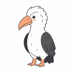 Cute vector illustration of a Animal for children story book