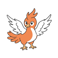 Vector illustration of a cute Animal for toddlers books