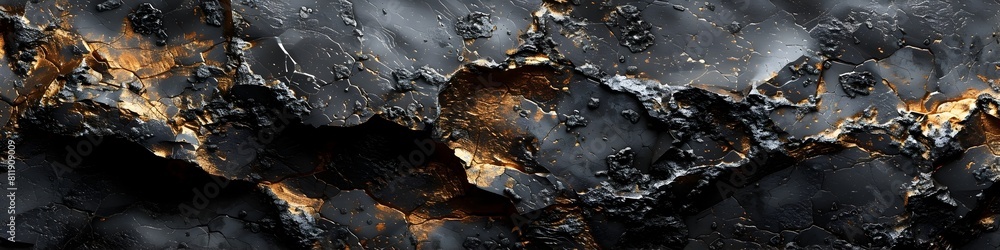 Poster dramatic black marble textured background with intricate geological patterns and organic weathered d