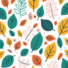Vector illustration of an adorable Leaves for young readers' books