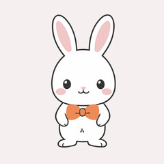 Vector illustration of a sweet Rabbit for youngsters' imaginative journeys