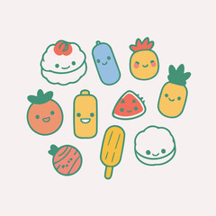 Cute vector illustration of a Sweet for kids books