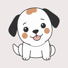 Vector illustration of an enchanting Dog for kids' storytelling