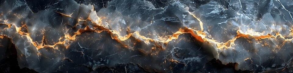 Dramatic Veined Marble Backdrop with Golden Highlights - Luxurious and Enigmatic Textured Surface for Elegant Designs