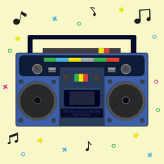 tape recorder retro style 90s