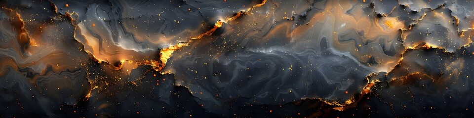 Mesmerizing Marble Textures Resembling Cosmic Landscapes of Celestial Grandeur
