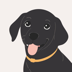 Cute Dog for children story book vector illustration