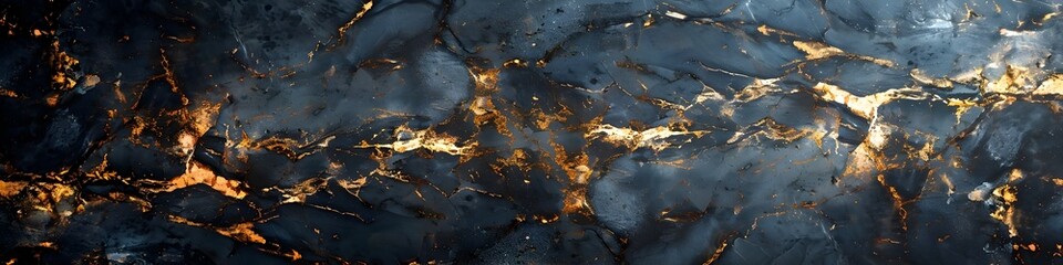 Captivating Black Marble Texture with Golden Veins and Patterns,Versatile Background for Luxury and Modern Design