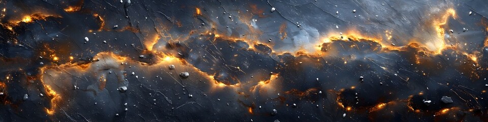 Marble Texture Background with Fiery Explosions and Dramatic Fluid Movements