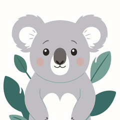 Fototapeta premium Vector illustration of a cute Koala for children story book
