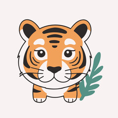 Cute Jungle for kids' storybook vector illustration