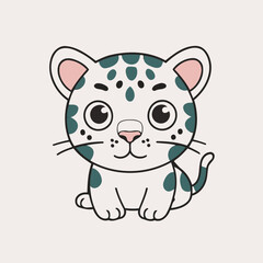 Cute Animal vector illustration for children