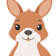 Cute Kangaroo for early readers' adventure books vector illustration