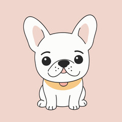 Vector illustration of a winsome Dog for children's literature