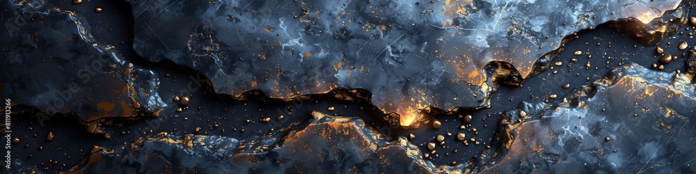 Leinwandbilder stunning black marble texture with intricate patterns and granular surfaces for high-end backgrounds