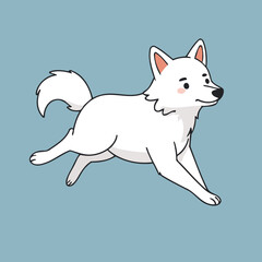 Cute Wolf for kids vector illustration