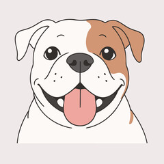 Vector illustration of a cute Dog for children story book