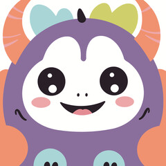 Cute Monster for kids story book vector illustration