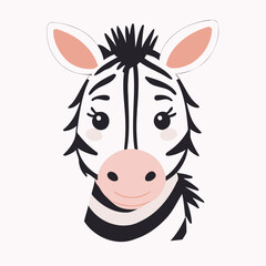 Cute Zebra vector illustration for little ones' bedtime routines