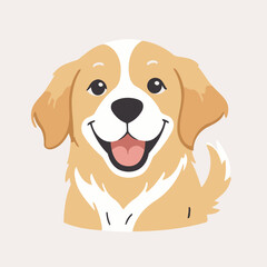 Cute Dog for toddlers books vector illustration