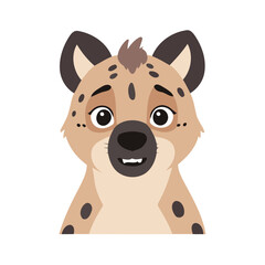 Cute Hyena for kids story book vector illustration