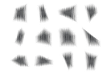 Halftone Hexagon Pattern, Reprographic Technique for Simulating Background Set Minimal Style Dynamic Wallpaper