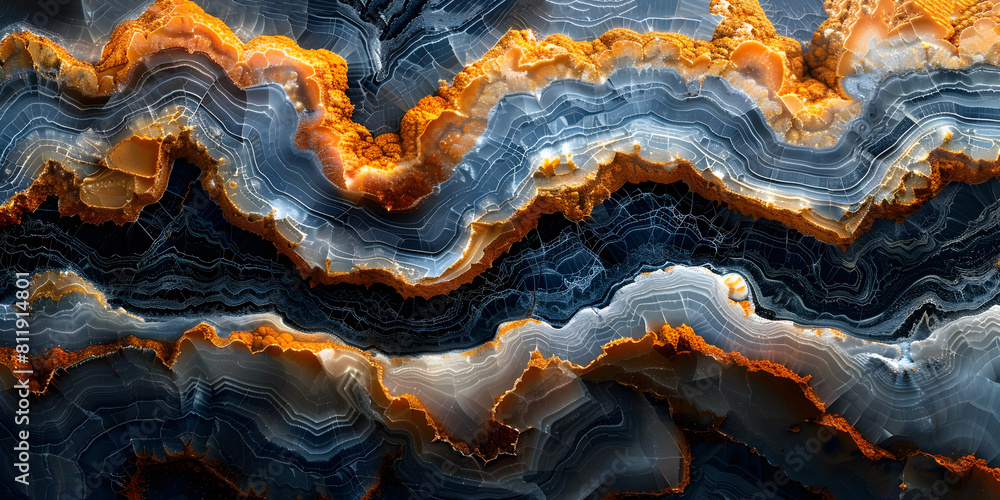 Aufkleber mesmerizing volcanic marble patterns erupt with fiery energy and vibrant gradients
