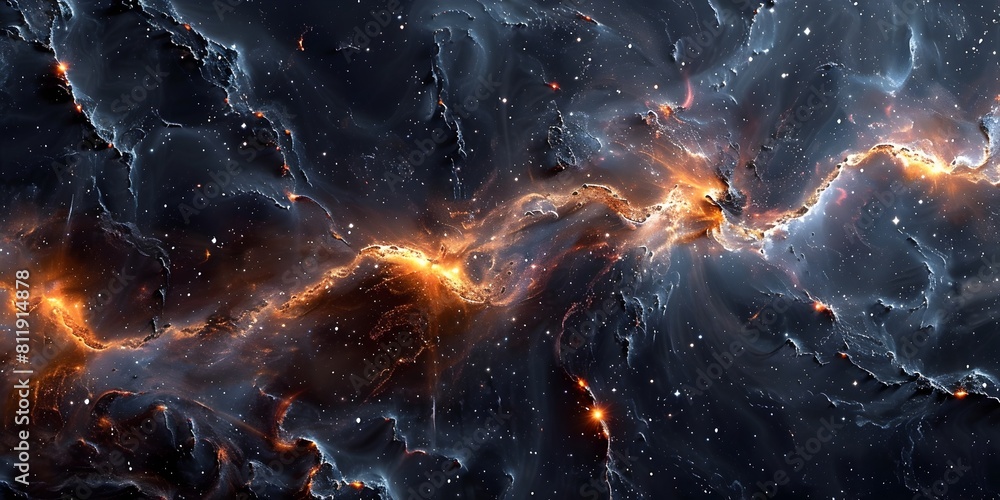 Aufkleber cosmic cataclysm:explosive celestial fury in the depths of the universe