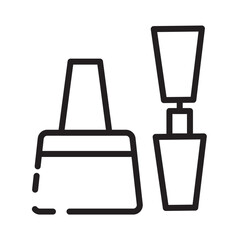 Cosmetic Lipstick Makeup Line Icon