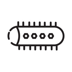 Roller Salon Tool Line Icon