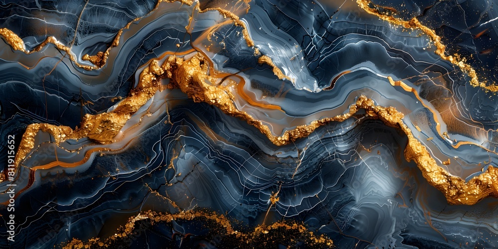 Poster Alluring Marble Textures and Dynamic Swirling Patterns Creating a Mesmerizing Abstract Background for Luxury and Design