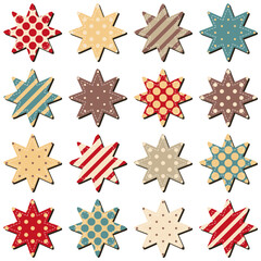 Obraz premium scrapbook flowers on white background 