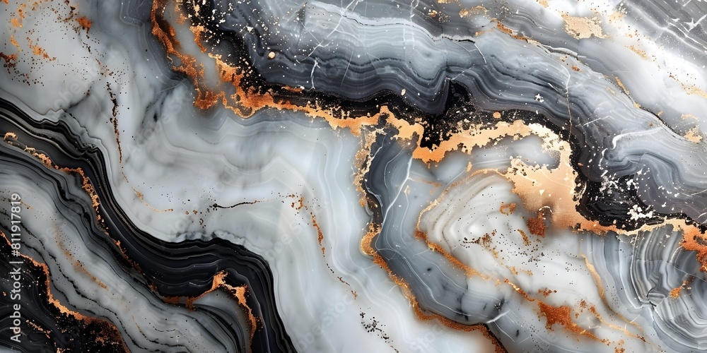Poster stunning abstract background with intricate marble-like patterns and metallic accents