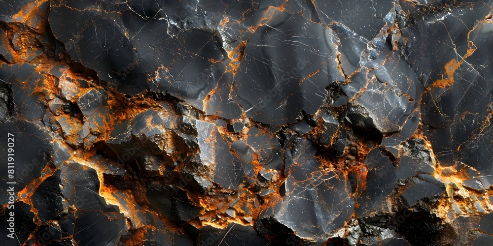 Aufkleber Dramatic Fractured Marble Backdrop with Intense Textures and Patterns