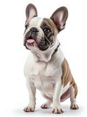 Fototapeta premium french bulldog portrait on white background