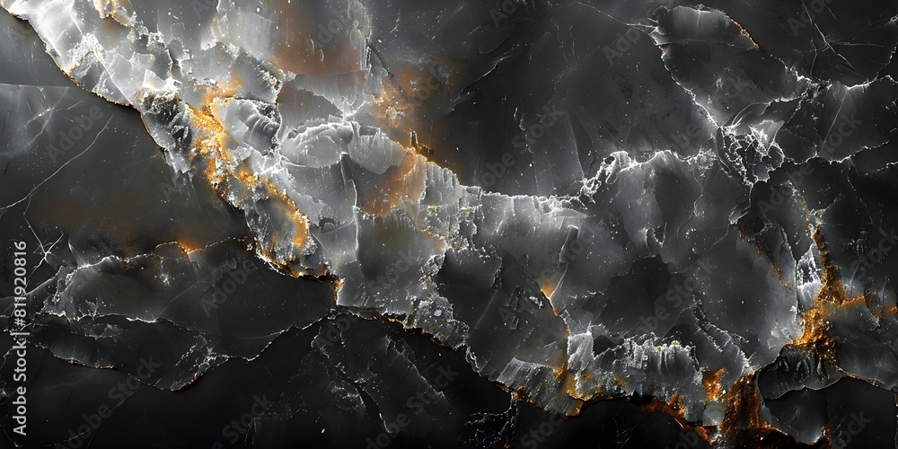 Aufkleber mesmerizing marble:a captivating interplay of monochromatic textures and patterns exuding timeless e