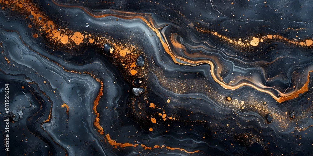 Aufkleber dark marble celestial abstract textures and patterns for luxurious digital backgrounds,branding,and 