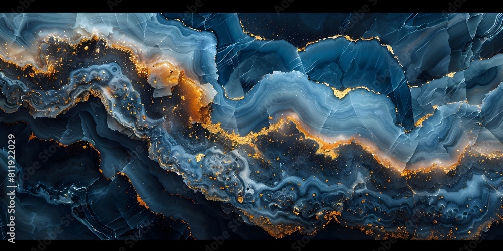 Poster mesmerizing marble mosaic:a captivating interplay of swirling patterns and vibrant hues in a timeles