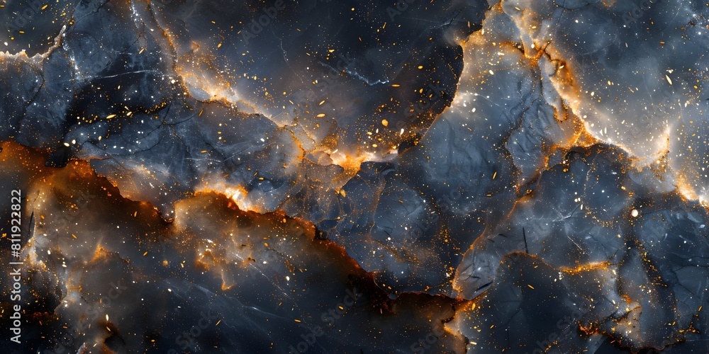 Poster Mesmerizing Marble Masterpiece:Captivating Cosmic Patterns of an Ethereal Stone Canvas
