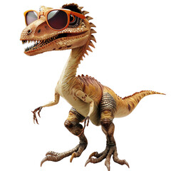 A cartoon dinosaur wearing sunglasses is a funny and unexpected image. It's sure to make people smile and is a great way to show off your sense of humor.