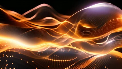 abstract digital gold, flowing energy lines, sleek futuristic vibes