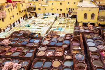 tanneries of Fez, Morocco