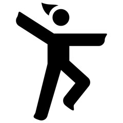yoga solid icon