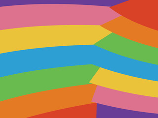 LGBTQ Pride Rainbow Background. LGBTQIA+ Gay Pride Rainbow Flag Background.