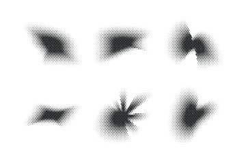 Halftone Hexagon Pattern, Reprographic Technique for Simulating Background Set Minimal Style Dynamic Wallpaper