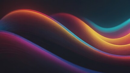 3d rendering. Abstract curved lines. Generative AI, Generative, AI