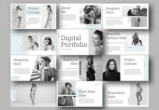 Interactive Digital Portfolio Layout 