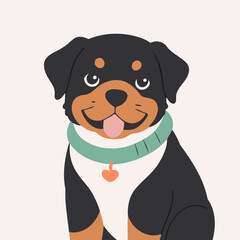 Vector illustration of a friendly Dog for little ones' joyful exploration